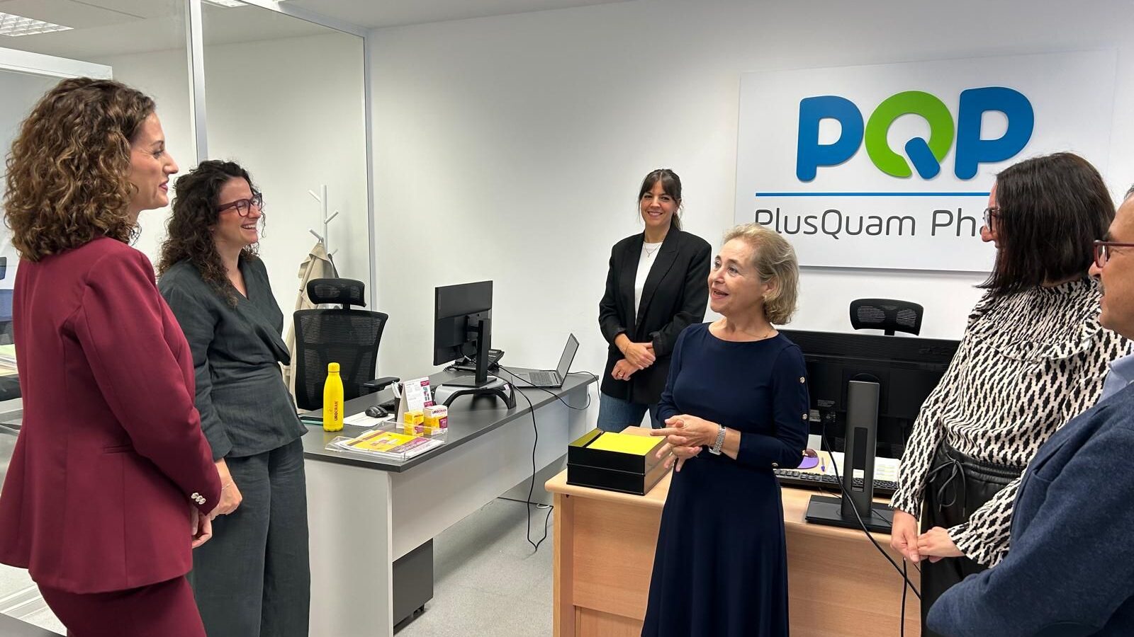 La Consejera de Educación, Ciencia y Formación Profesional visita PlusQuam Pharma 13 La Consejera de Educación, Ciencia y Formación Profesional visita PlusQuam Pharma 13